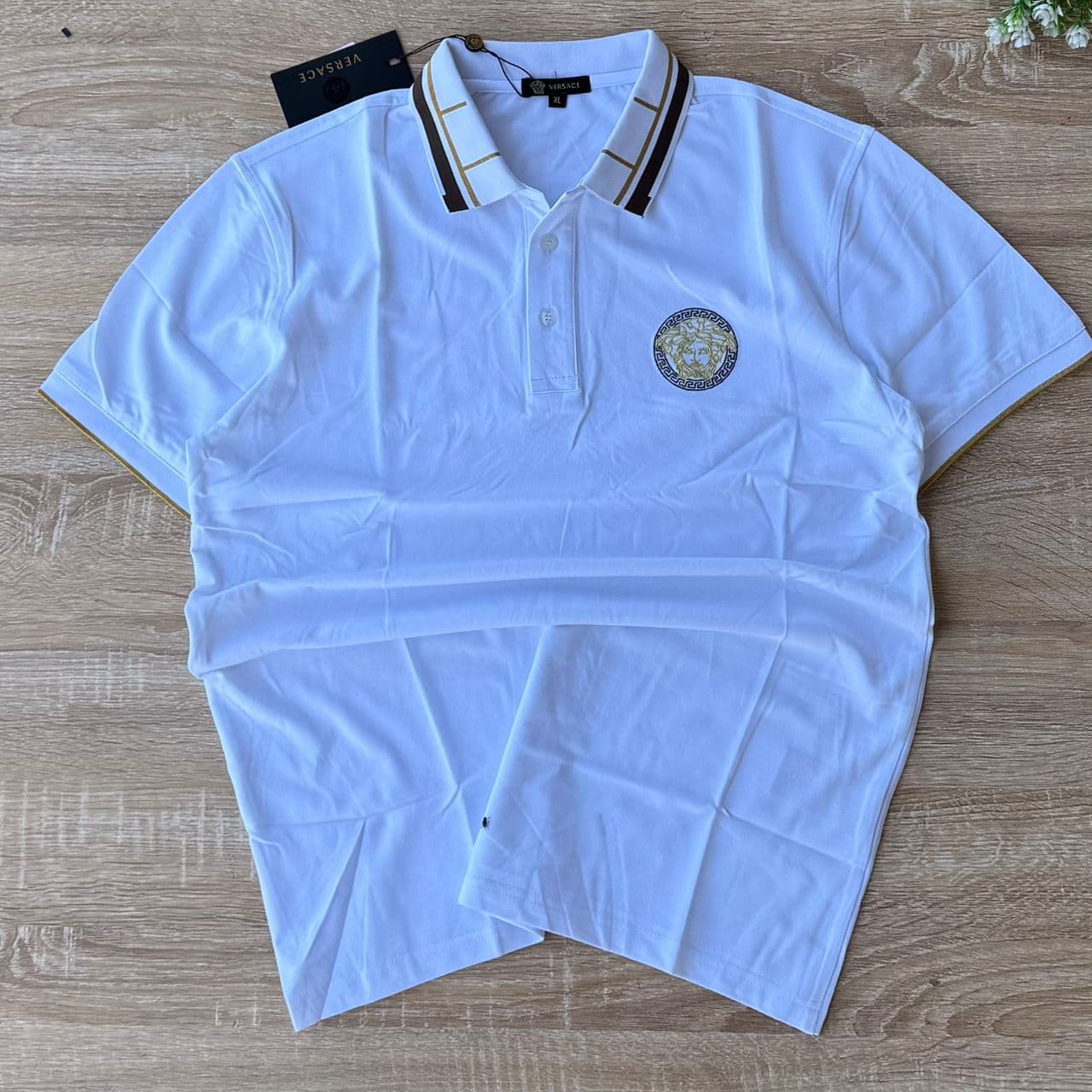 Versace Medusa Polo — White
