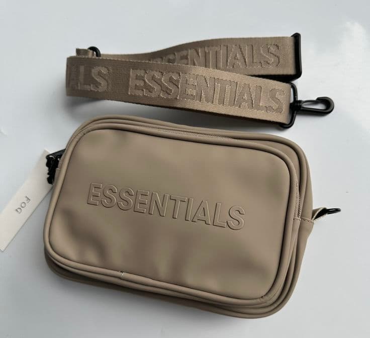 Essentials Mini Crossbody Pouch Taupe