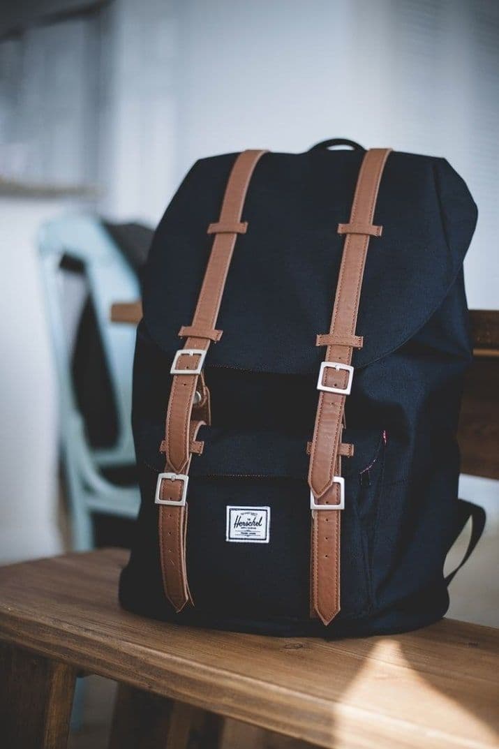 Heritage Buckle Flap Backpack Black