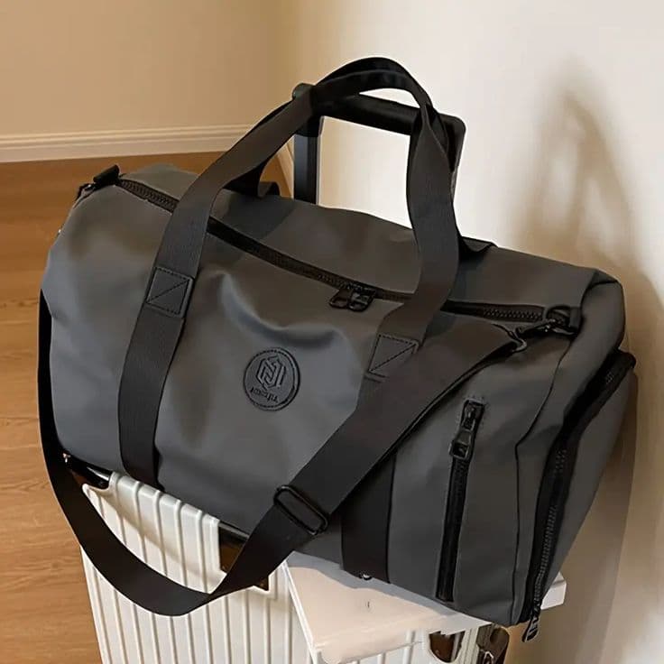 Utility Travel Duffle Bag Black