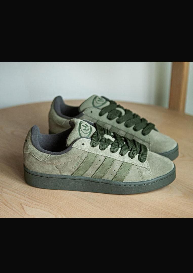 Adidas Campus Olive Suede