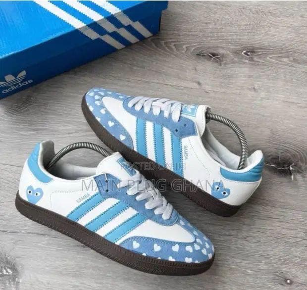 Adidas Samba Sky Blue Hearts