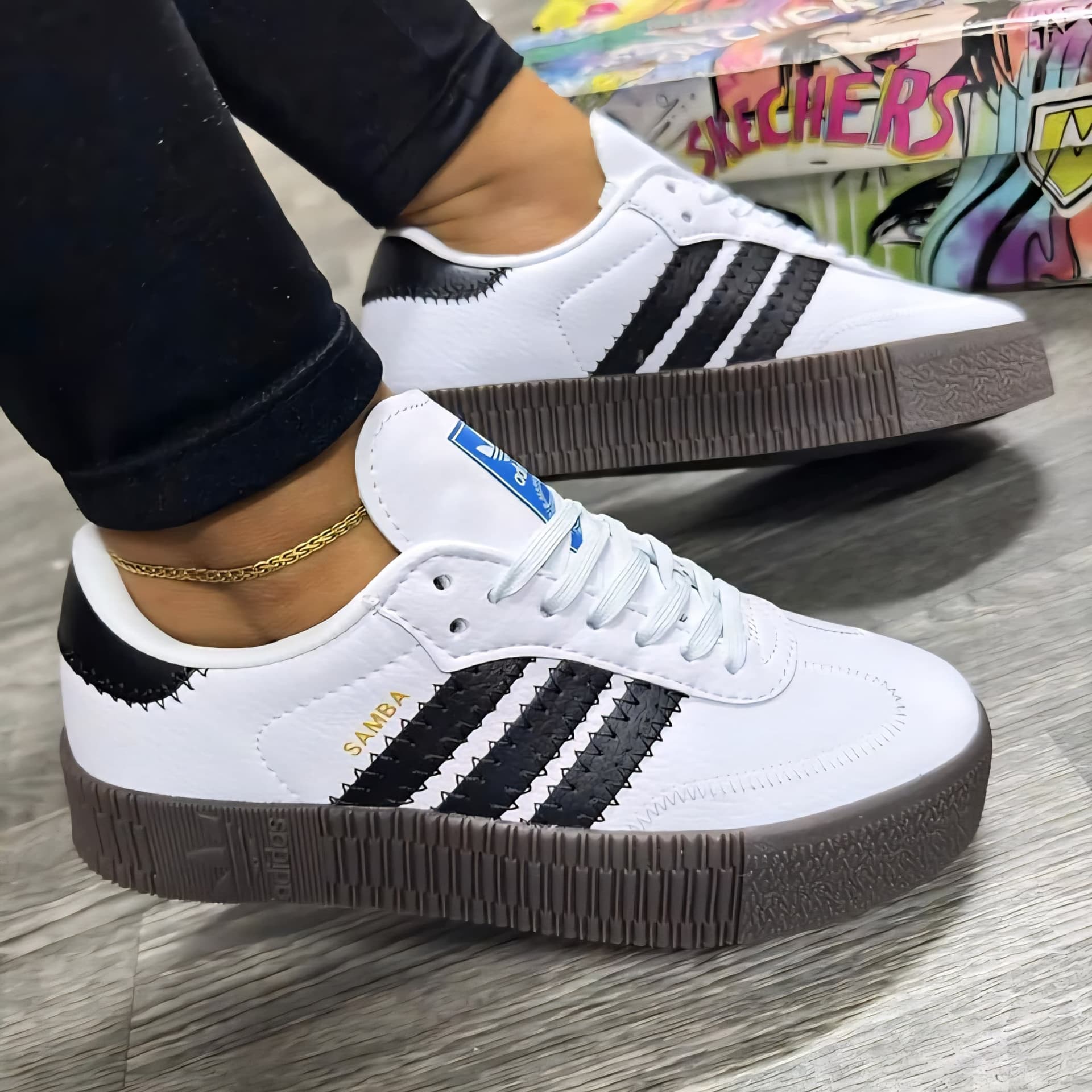 Adidas Samba White Black Gum