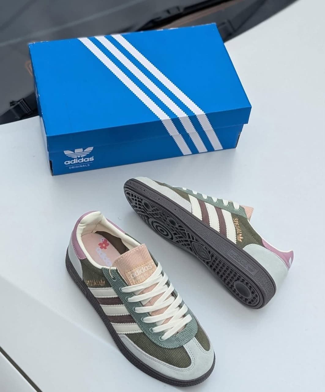 Adidas Spezial Olive Pink Cream