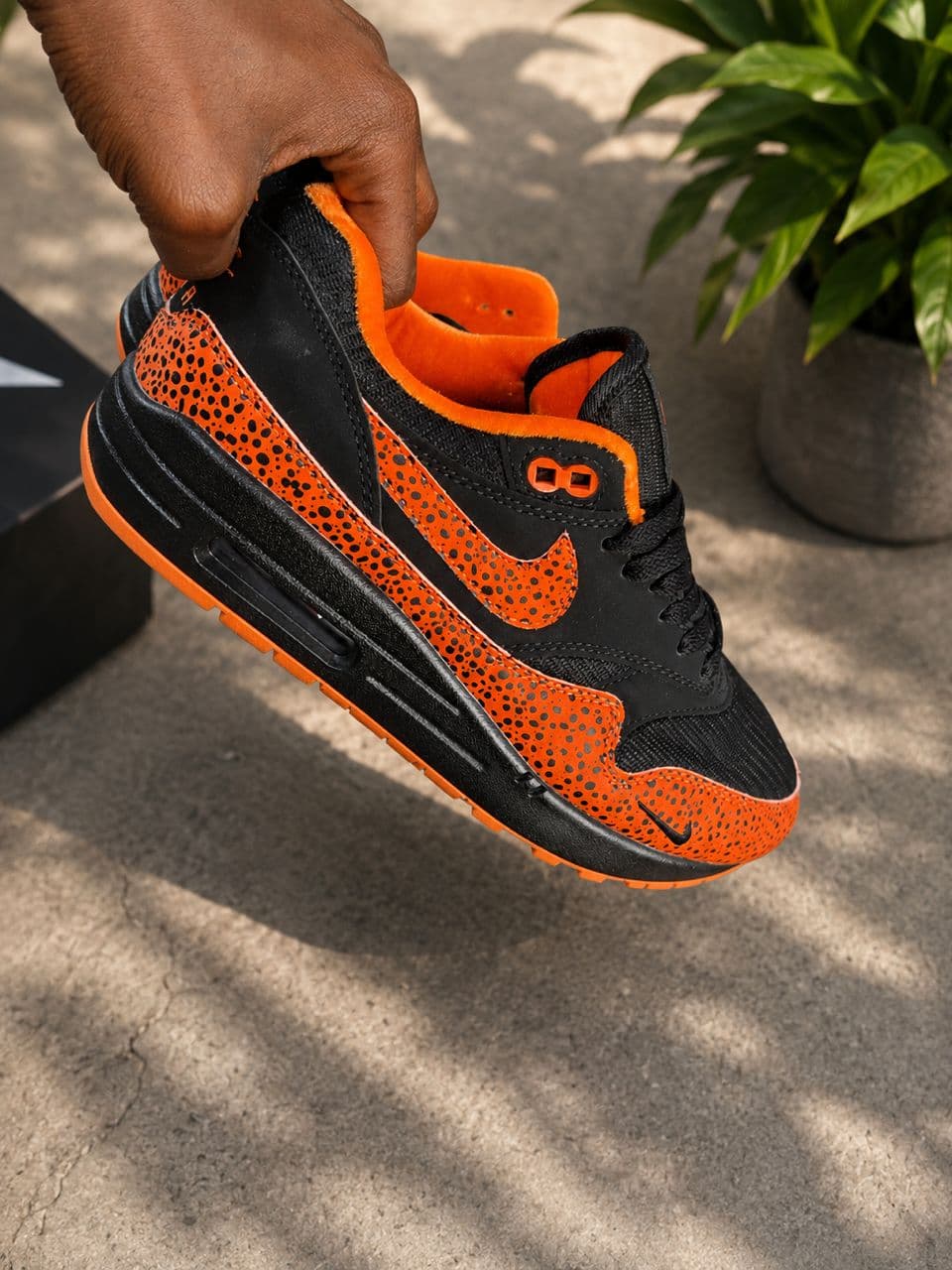 Nike Air Max 1 Safari Black Orange