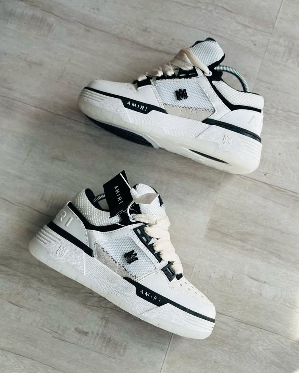 Amiri Court Low Bone Black