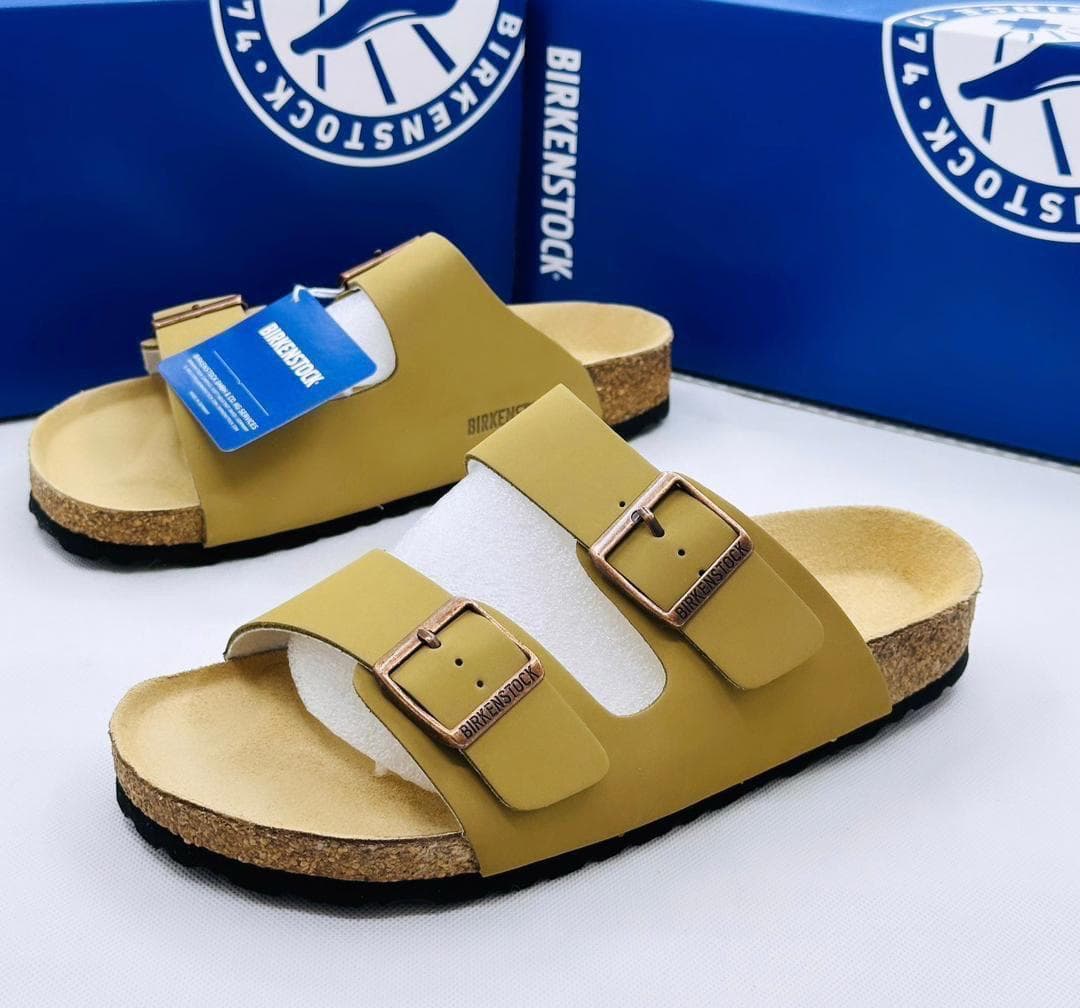 Birkenstock Arizona Sandals — Mustard