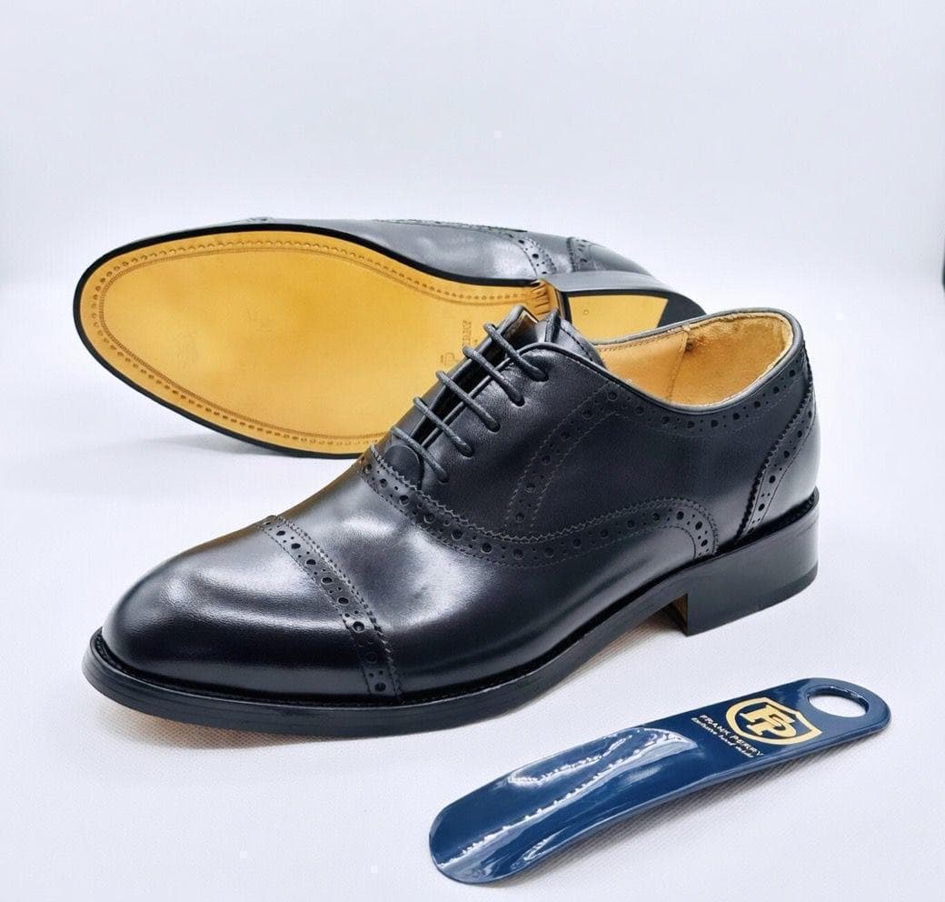 Frank Perry Cap-Toe Brogue Oxford Black