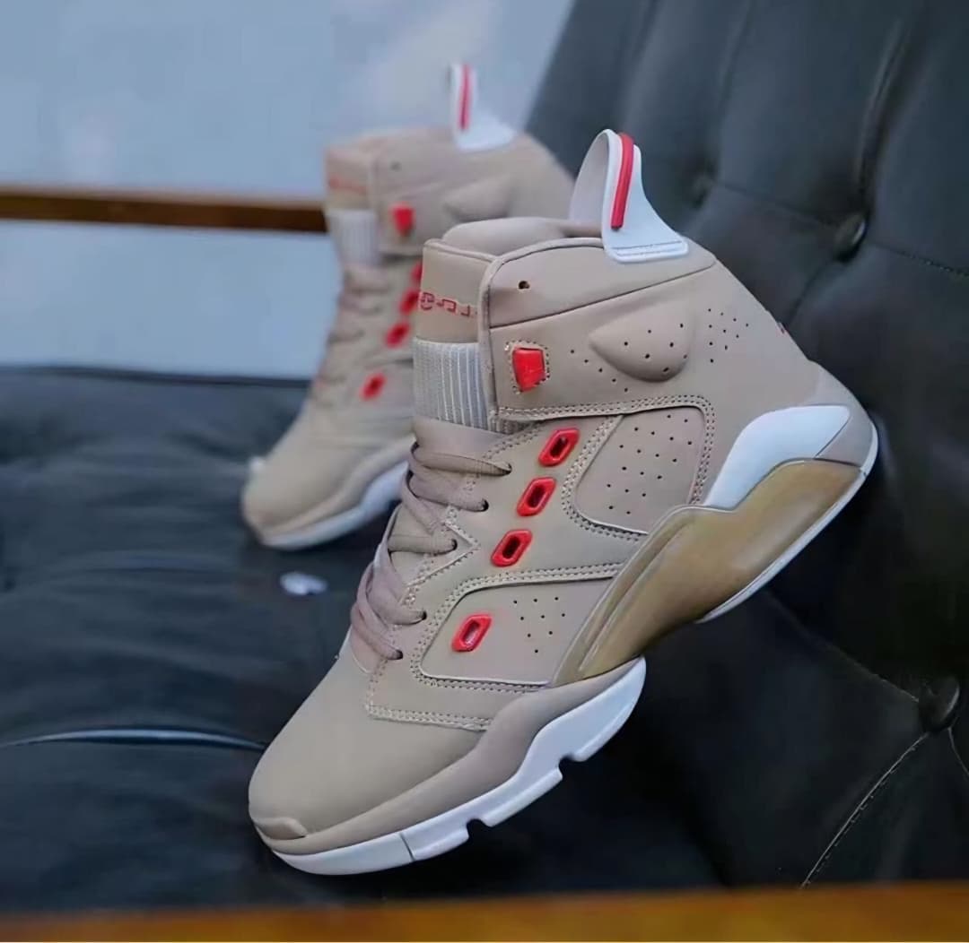 Jordan 6 High Khaki Red