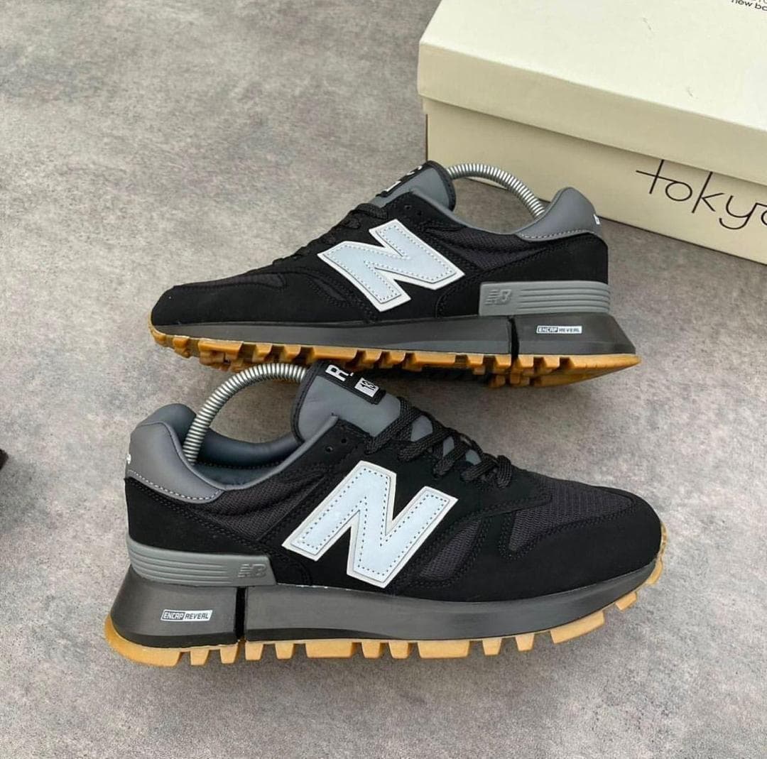 New Balance 574 Rugged Black Grey