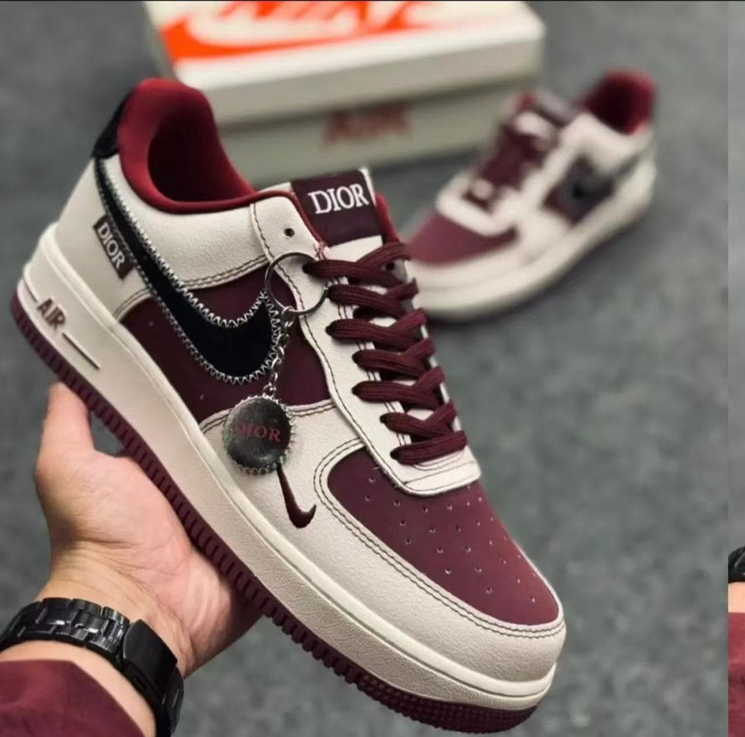 Nike Air Force 1 Dior Burgundy