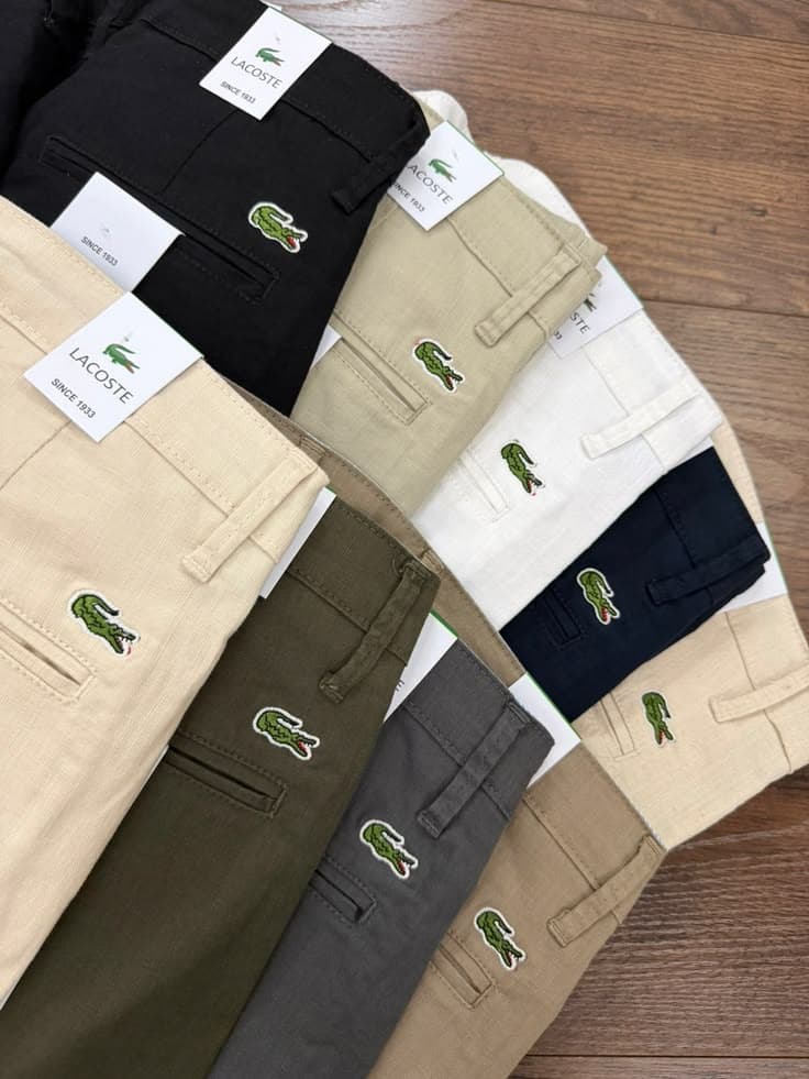 Lacoste Linen Straight Fit Pants