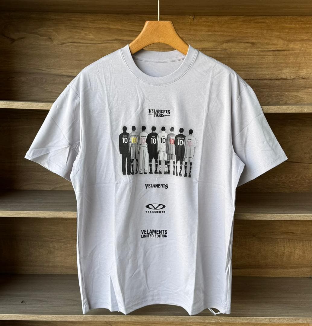 White Crowd Print T-Shirt