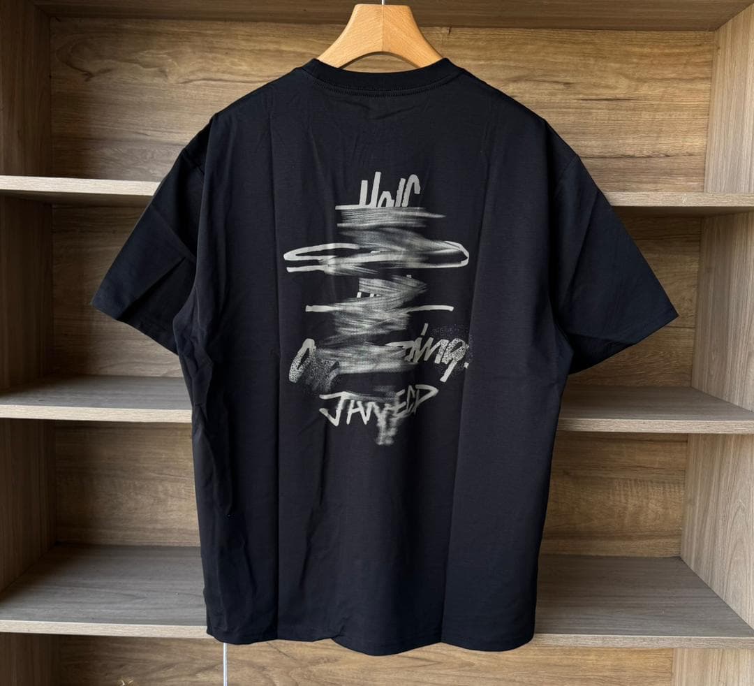 Black Abstract Script T-Shirt